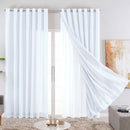 Cortina Gaze de Linho com Forro Microfibra Para Janela Quarto e Sala