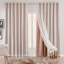 Cortina em Tecido com Voil 100% Blackout