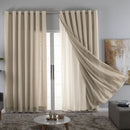 Cortina Gaze de Linho com Forro Microfibra Para Janela Quarto e Sala