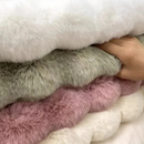 Tapete Pele De Coelho Redondo Plush