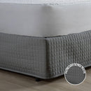 Saia Para Cama Box Matelada 150 Fios Quadriculada