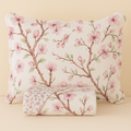 Kit Colcha Cobre Leito 3 Peças Dupla Face Estampado Floral Garden