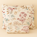 Kit Colcha Cobre Leito 3 Peças Dupla Face Estampado Floral Garden