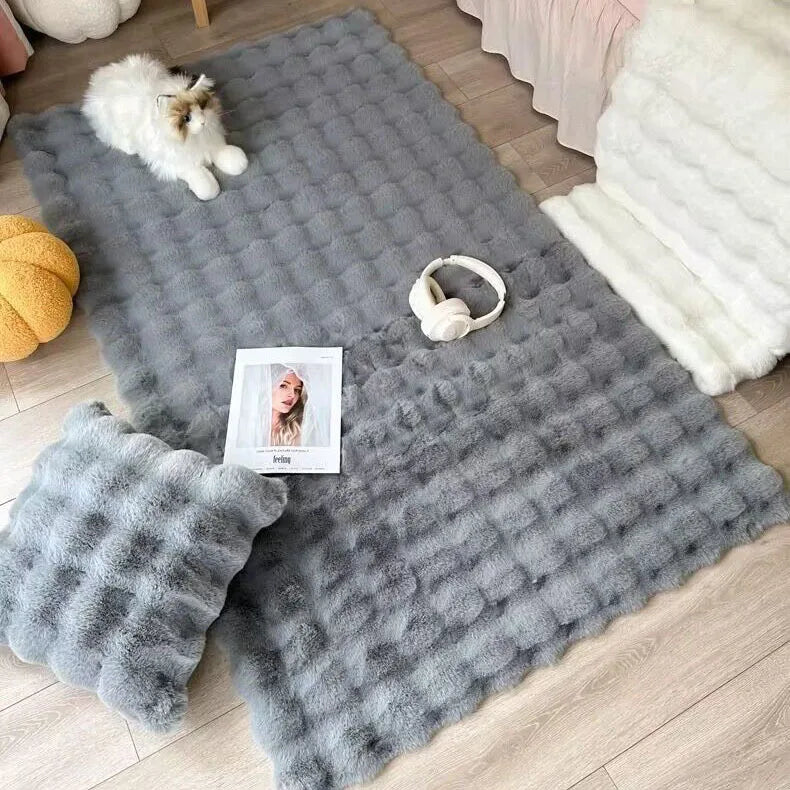Tapete Felpudo Bubble Plush – Maciez e Estilo para sua Casa