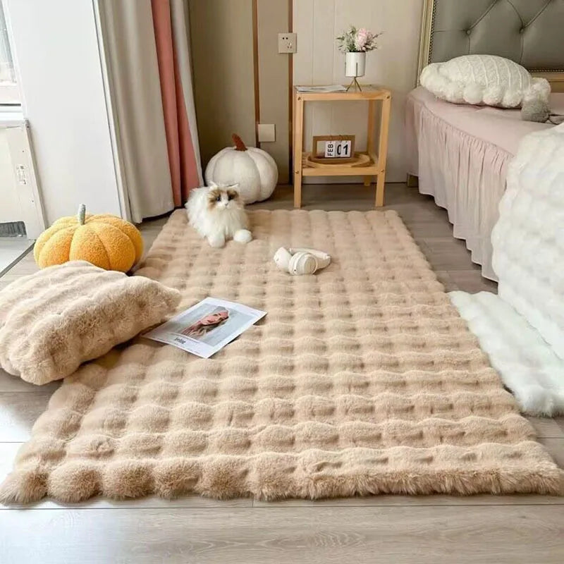 Tapete Felpudo Bubble Plush – Maciez e Estilo para sua Casa