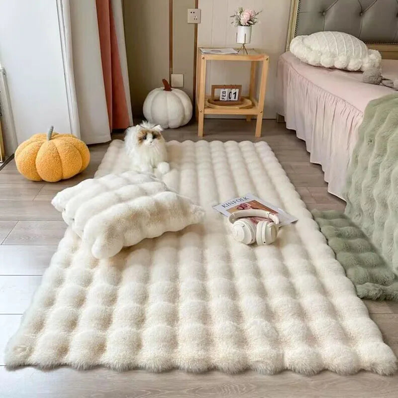 Tapete Felpudo Bubble Plush – Maciez e Estilo para sua Casa