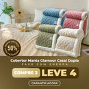 PROMOÇÃO Cobertor Glamour Casal Sherpa (Compre 2 Leve 4)