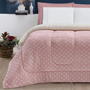 Coberdrom Edredrom Petit Poa Sherpa Casal Manta Flannel