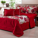 Edredom/Colcha Estampada 05 Peças Cobre Leito Dupla Face