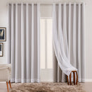 Cortina em Tecido com Voil 100% Blackout