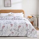 Edredom Sono Leve – Estampado Floral Grid Cinza
