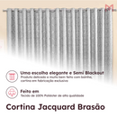 Cortina Jacquard Brasão