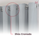 Cortina Gaze de Linho com Forro Microfibra Para Janela Quarto e Sala