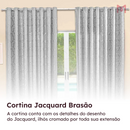 Cortina Jacquard Brasão