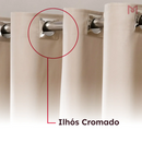 Cortina em Tecido com Voil 100% Blackout