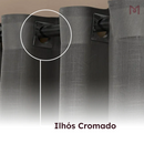 Cortina Gaze de Linho Sem Forro Para Janela Quarto e Sala