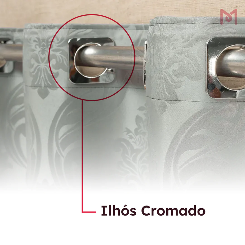 Cortina Jacquard Brasão