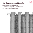 Cortina Jacquard Brasão