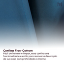 Cortina Flow Cottom Quarto e Sala