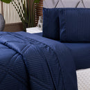 Jogo de Lençol Mônaco 04 Peças - Tecido Listrado 300 Fios