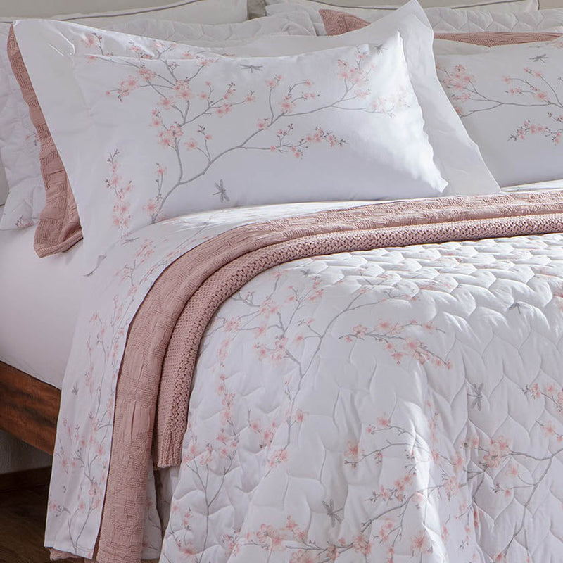 Jogo de Cama Flor de Cerejeira - 6 Peças